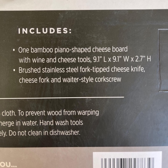 Piano Shaped Bamboo Cheeseboard - Picture 5 of 6